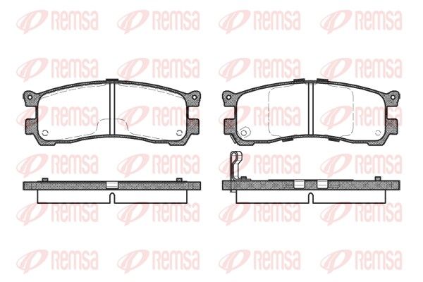REMSA 0399.21 Brake Pad Set, disc brake