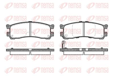 Brake Pad Set, disc brake REMSA 0399.21