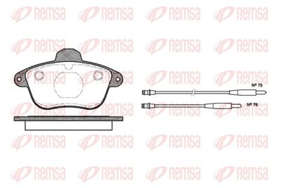 Brake Pad Set, disc brake REMSA 0401.04
