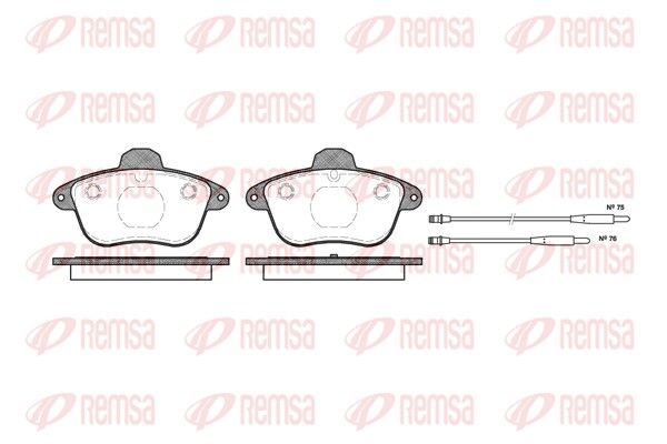 REMSA 0401.14 Brake Pad Set, disc brake