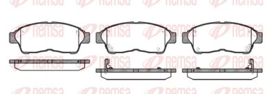 Brake Pad Set, disc brake REMSA 0402.02