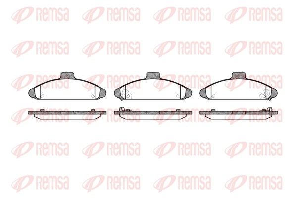 REMSA 0404.02 Brake Pad Set, disc brake