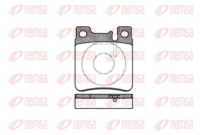Brake Pad Set, disc brake REMSA 0407.00