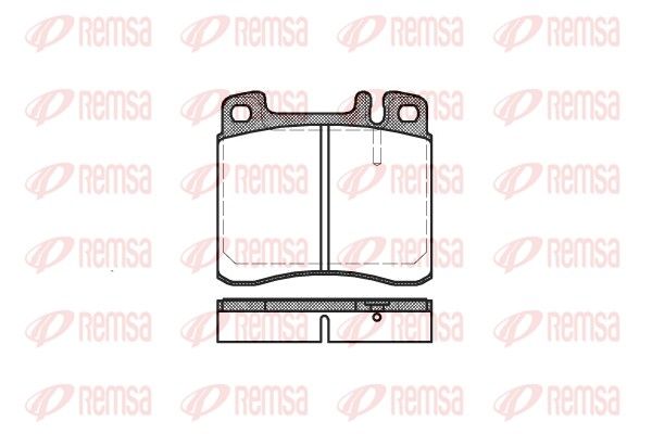 REMSA 0408.00 Brake Pad Set, disc brake