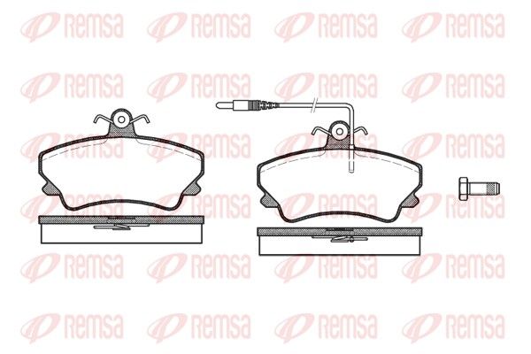 REMSA 0409.12 Brake Pad Set, disc brake