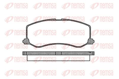 Brake Pad Set, disc brake REMSA 0410.00