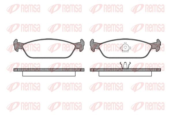REMSA 0411.00 Brake Pad Set, disc brake