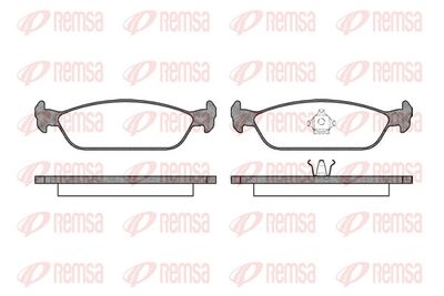 Brake Pad Set, disc brake REMSA 0411.00
