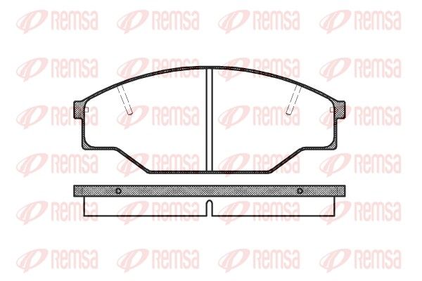 REMSA 0412.00 Brake Pad Set, disc brake