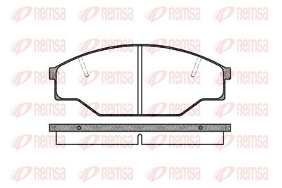 Brake Pad Set, disc brake REMSA 0412.00