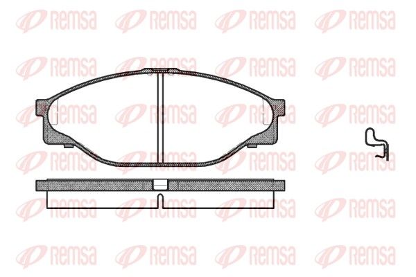 REMSA 0412.20 Brake Pad Set, disc brake