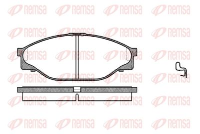 Brake Pad Set, disc brake REMSA 0412.20