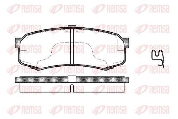 REMSA 0413.04 Brake Pad Set, disc brake