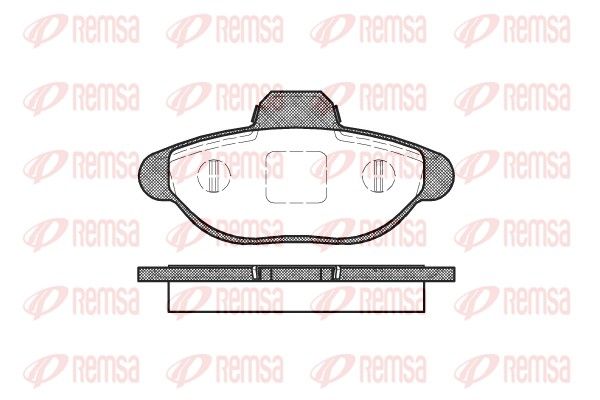 REMSA 0414.10 Brake Pad Set, disc brake