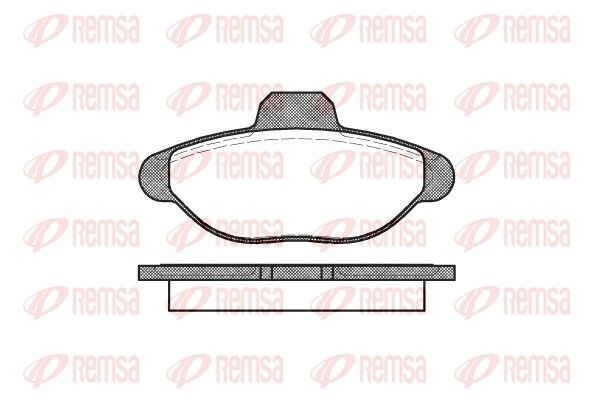 REMSA 0414.00 Brake Pad Set, disc brake
