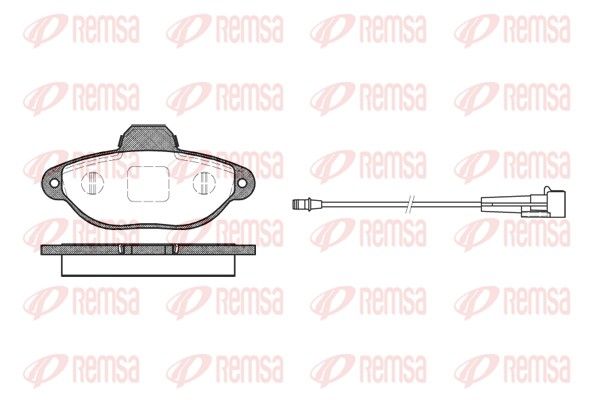 REMSA 0414.01 Brake Pad Set, disc brake