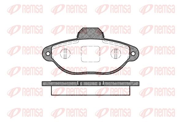 REMSA 0414.20 Brake Pad Set, disc brake