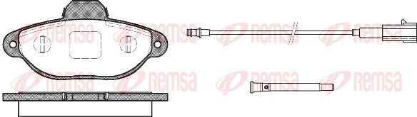 REMSA 0414.21 Brake Pad Set, disc brake