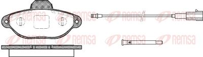 Brake Pad Set, disc brake REMSA 0414.21