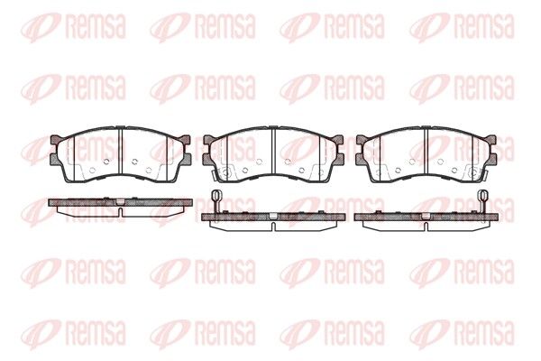 REMSA 0415.42 Brake Pad Set, disc brake