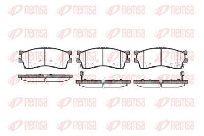 Brake Pad Set, disc brake REMSA 0415.42