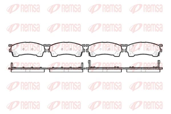 REMSA 0415.04 Brake Pad Set, disc brake