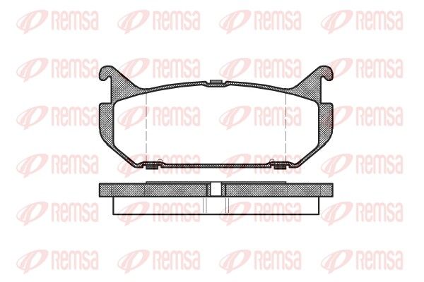 REMSA 0416.00 Brake Pad Set, disc brake
