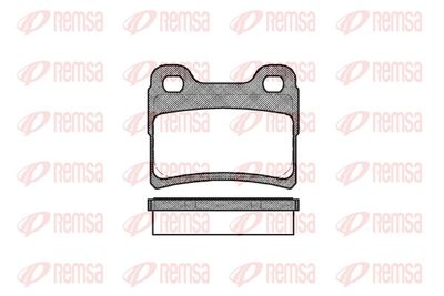 Brake Pad Set, disc brake REMSA 0417.10