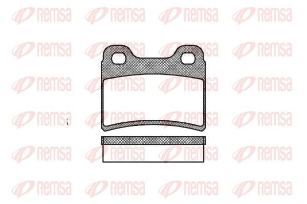 REMSA 0417.00 Brake Pad Set, disc brake