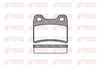 Brake Pad Set, disc brake REMSA 0417.00