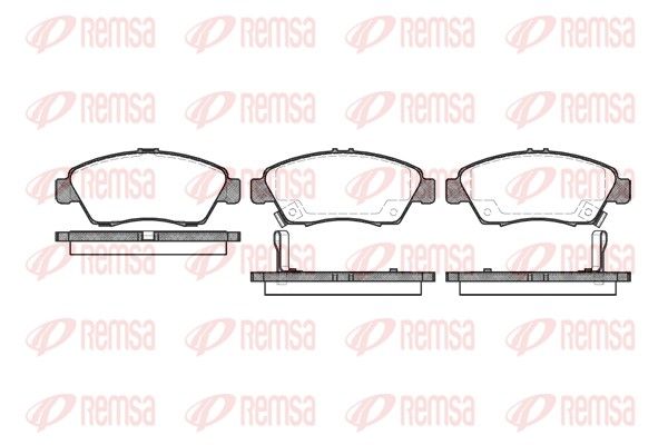 REMSA 0418.02 Brake Pad Set, disc brake
