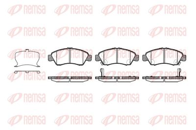Brake Pad Set, disc brake REMSA 0419.22