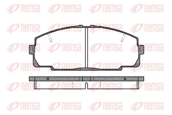 REMSA 0421.20 Brake Pad Set, disc brake