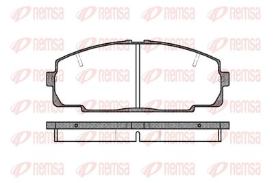 Brake Pad Set, disc brake REMSA 0421.20