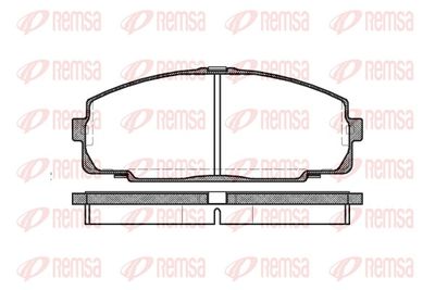 Brake Pad Set, disc brake REMSA 0421.00