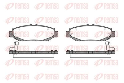 Brake Pad Set, disc brake REMSA 0424.04