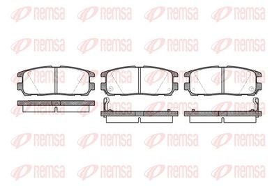 Brake Pad Set, disc brake REMSA 0426.02