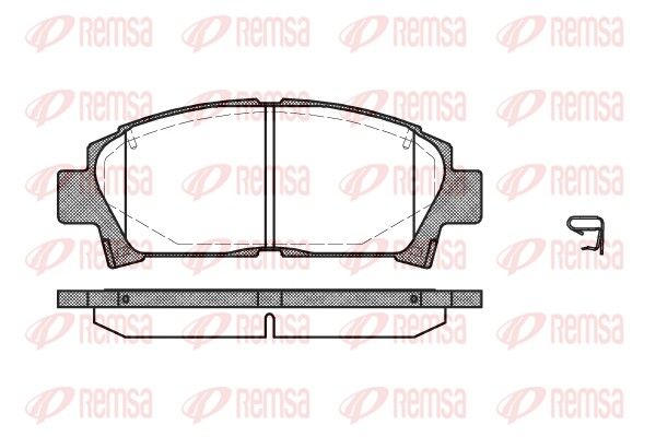 REMSA 0427.02 Brake Pad Set, disc brake