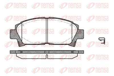 Brake Pad Set, disc brake REMSA 0427.02