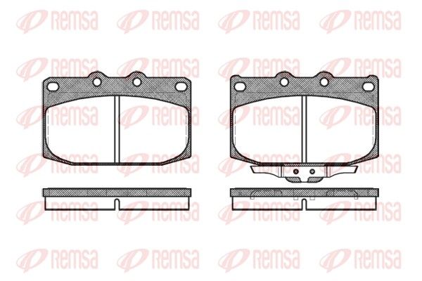 REMSA 0428.02 Brake Pad Set, disc brake