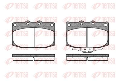 Brake Pad Set, disc brake REMSA 0428.02