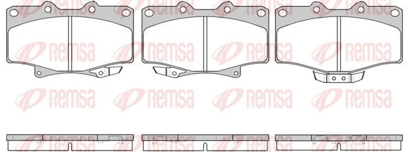 REMSA 0429.14 Brake Pad Set, disc brake