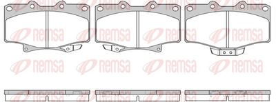 Brake Pad Set, disc brake REMSA 0429.14