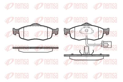 Brake Pad Set, disc brake REMSA 0432.02