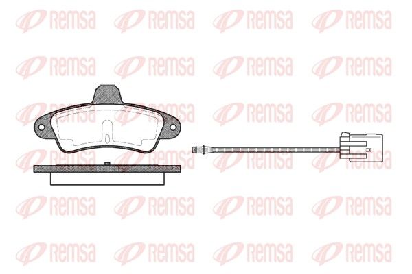 REMSA 0433.02 Brake Pad Set, disc brake