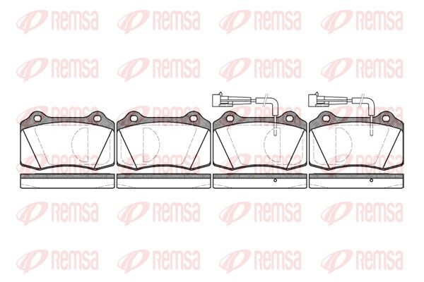 REMSA 0434.02 Brake Pad Set, disc brake