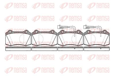 Brake Pad Set, disc brake REMSA 0434.02