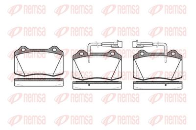 Brake Pad Set, disc brake REMSA 0434.22