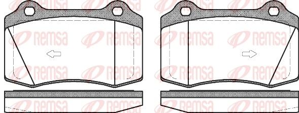REMSA 0434.55 Brake Pad Set, disc brake