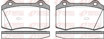 Brake Pad Set, disc brake REMSA 0434.55